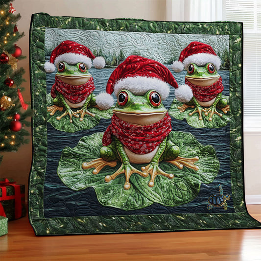 Christmas Frog WY2311018CL Quilt