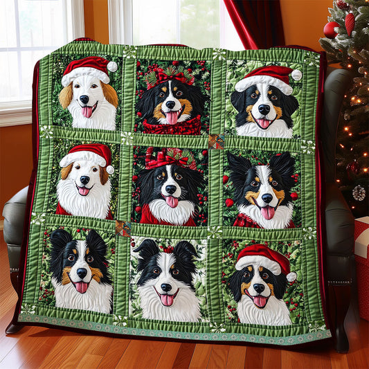 Christmas Border Collie WJ0312001CL Quilt