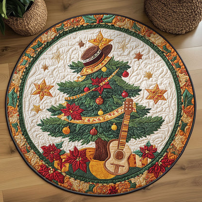 Harmony Christmas Tree WN2608044CL Quilted Round Mat