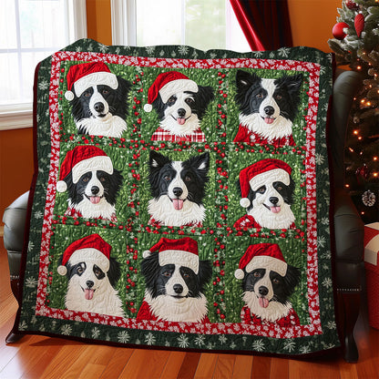 Santa Border Collie WY2311013CL  Quilt