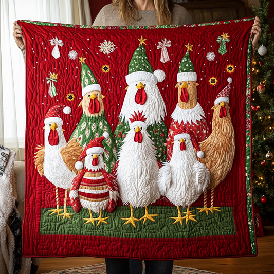 Rooster Christmas YR1212008CL Quilt