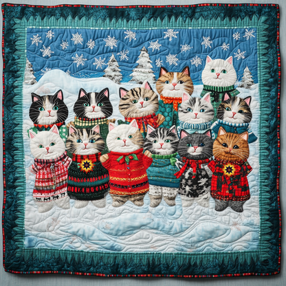 Cat Christmas YR1112022CL Quilt