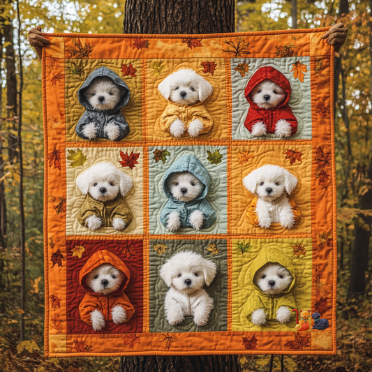 Poodle Autumn YR1212022CL Quilt