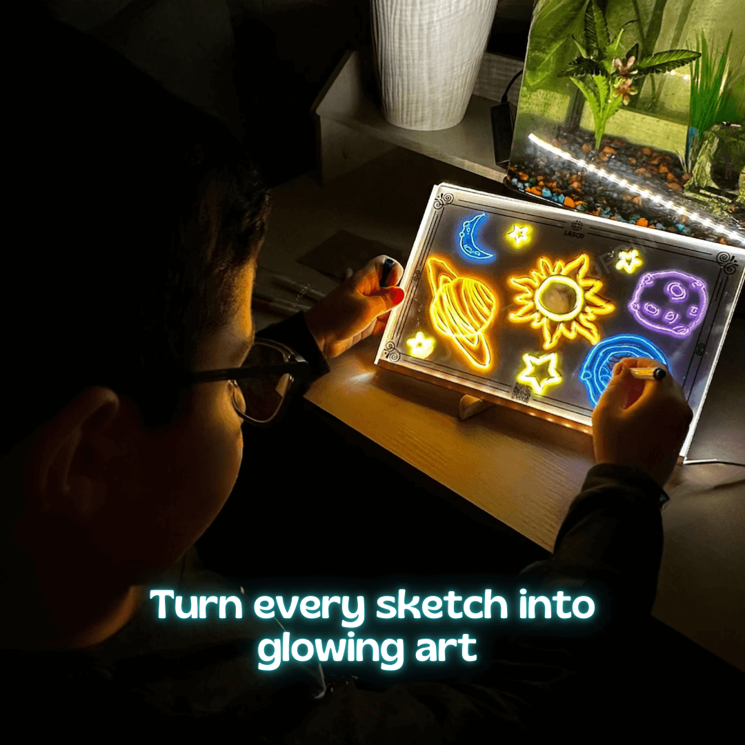 LED Fridysee Note Board with Colors🎨