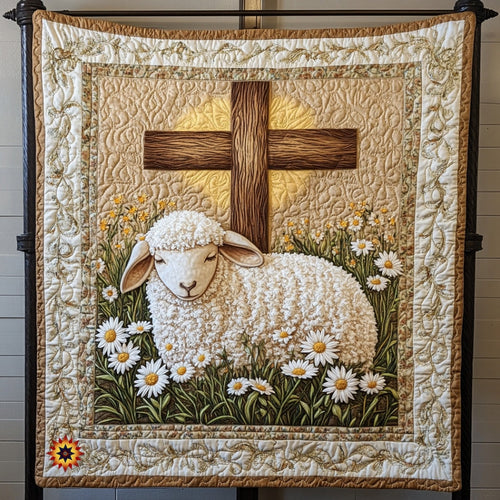 Lamb And The Cross WU0912043CL Quilt