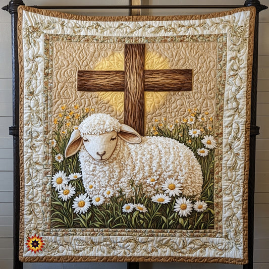 Lamb And The Cross WU0912043CL Quilt