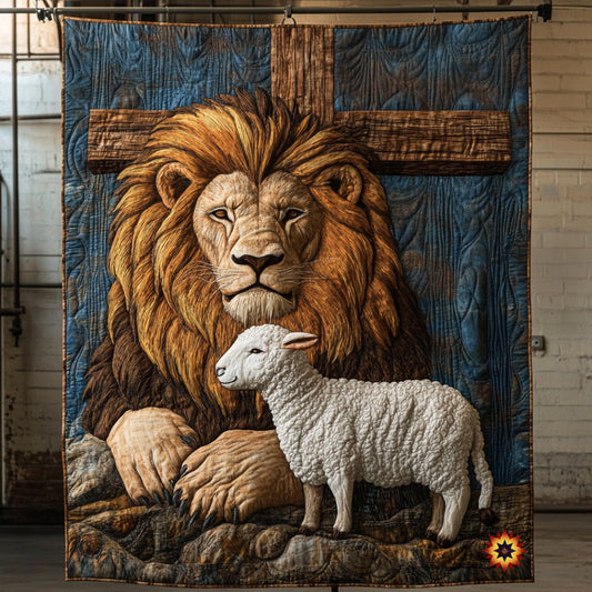 Lion And The Lamb WU0912051CL Quilt