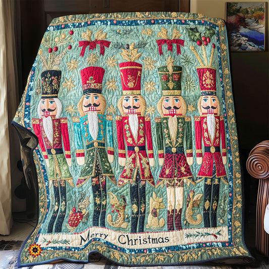 Nutcracker Merry Christmas WU2112009CL Quilt
