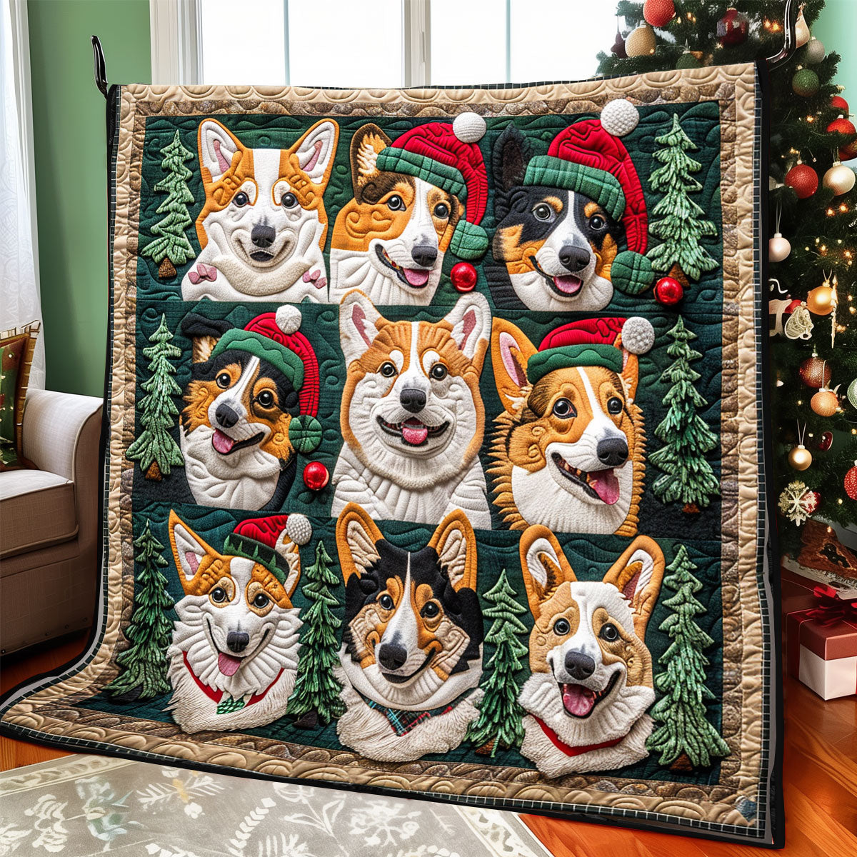 Jolly Pup XR1308032CL Quilt