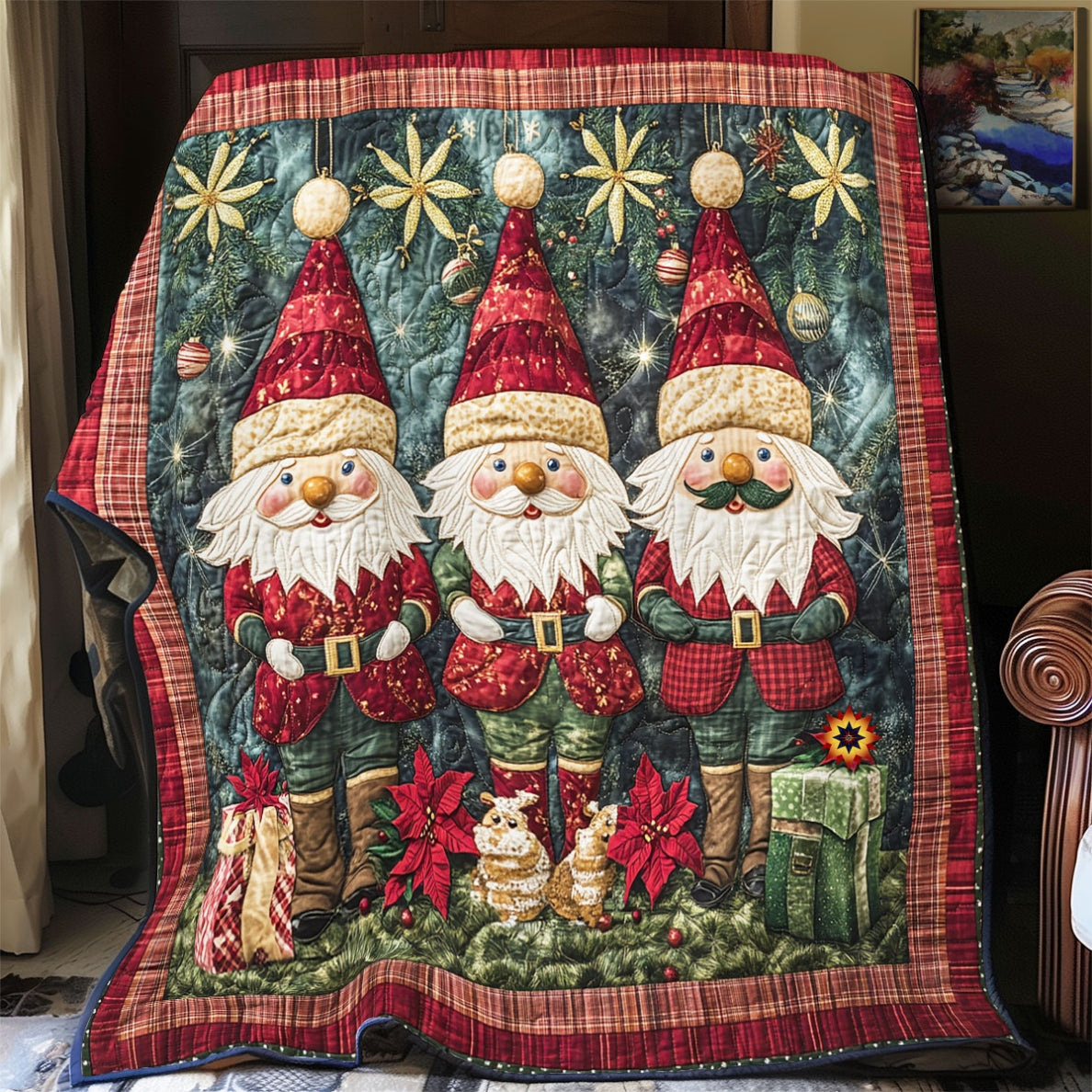 Nutcracker Gnome WU2012010CL Quilt