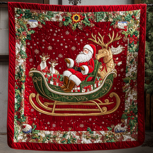 Santa Jingle Bell  WU1312013CL Quilt